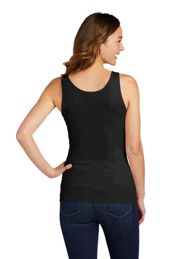 Dog Mom Longer Fitted Bling Tank
