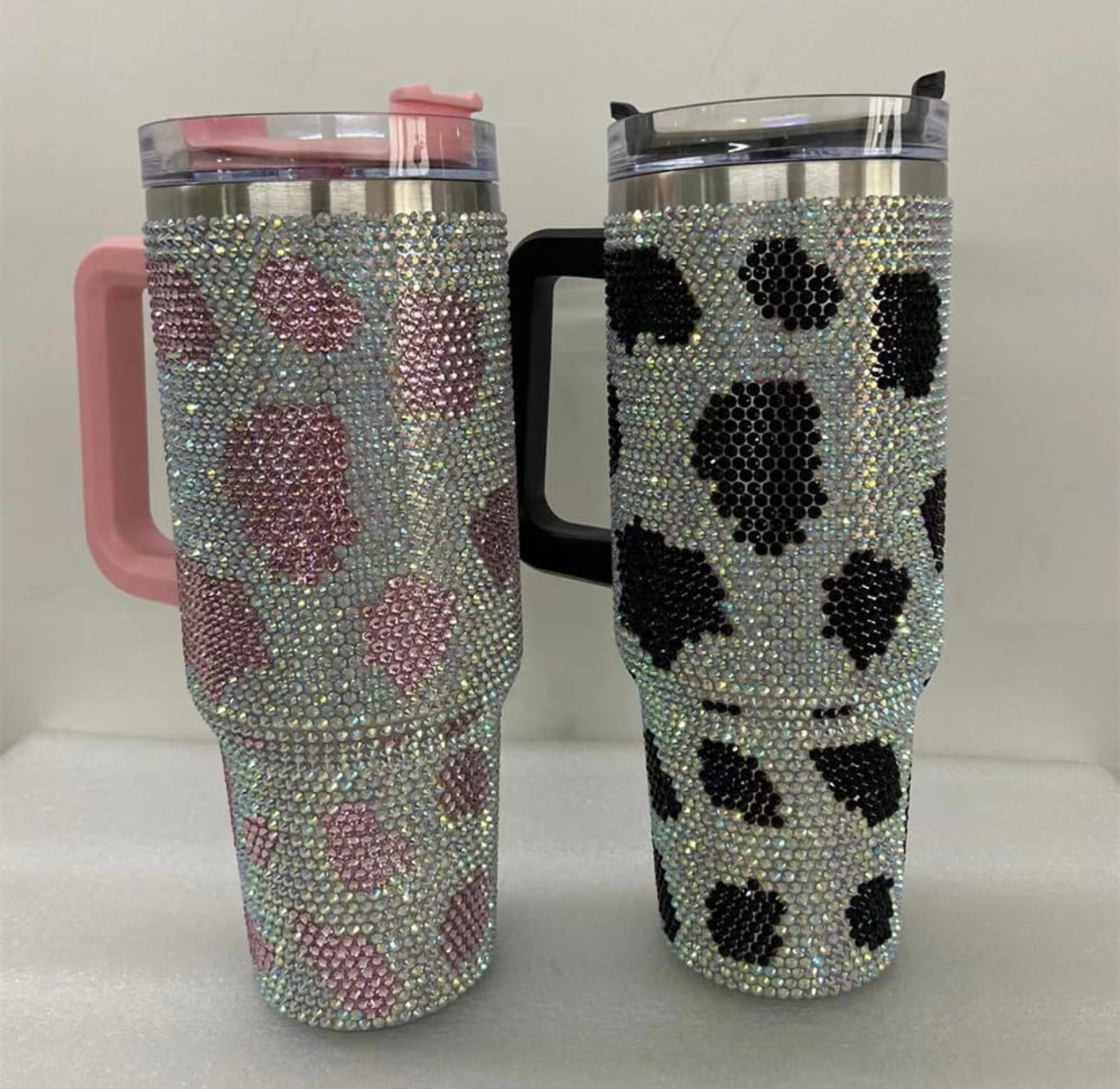 Cow Print Bling Tumbler 40oz