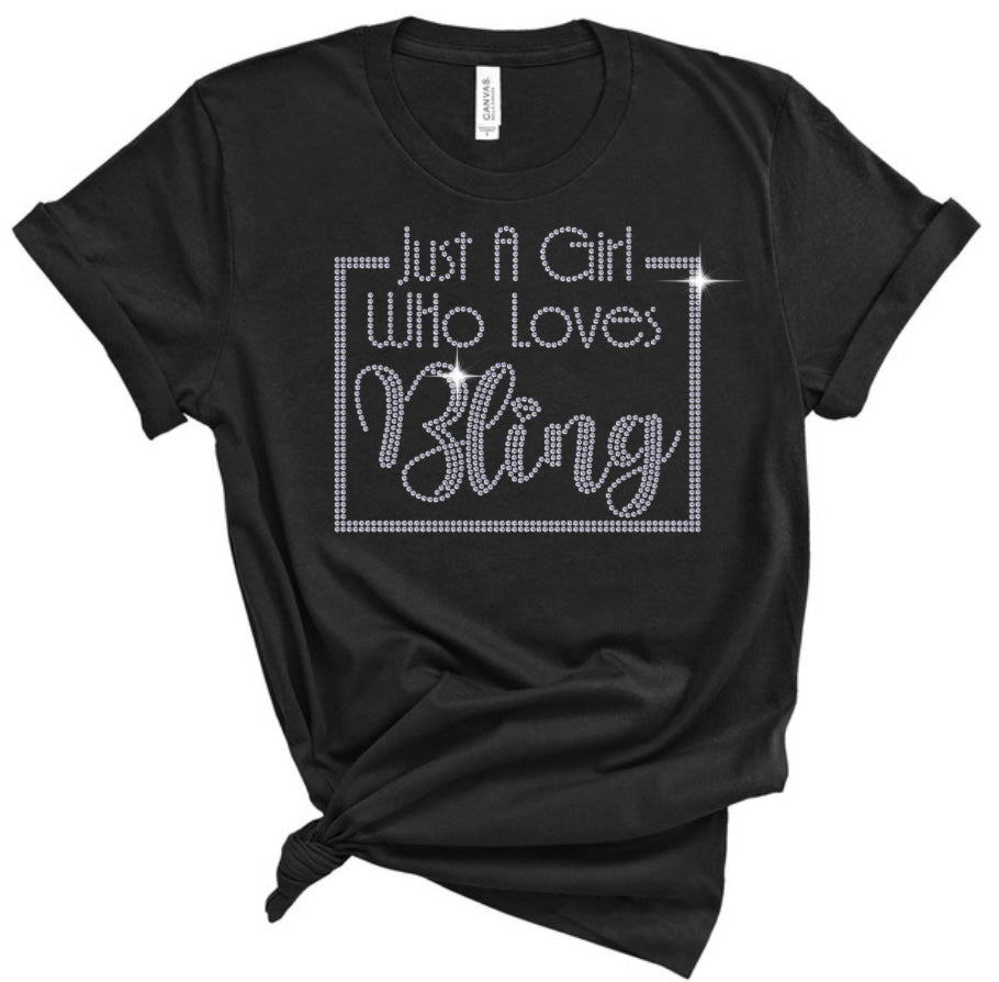 Just A Girl Who Loves Bling Unisex Crew NEW COLORS