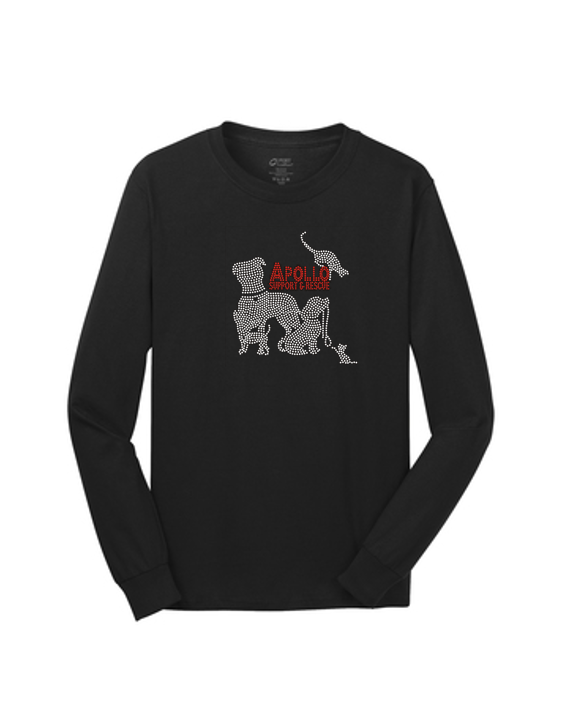 Apollo Support & Rescue Bling Unisex Long Sleeve Crew