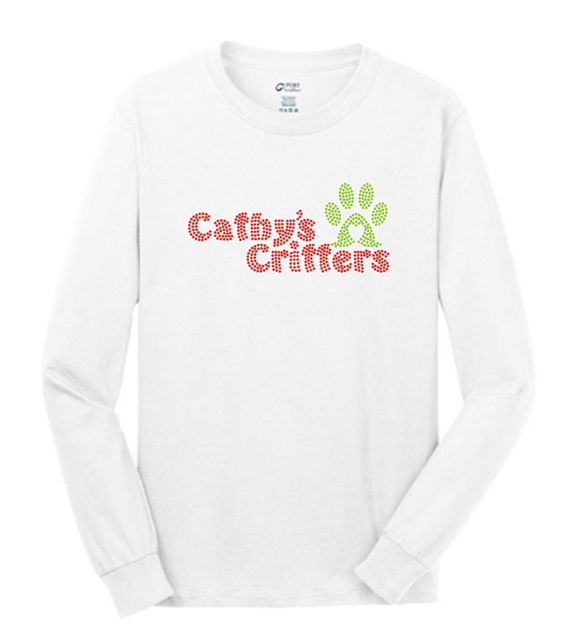 Cathy's Critters Bling Unisex Long Sleeve Crew