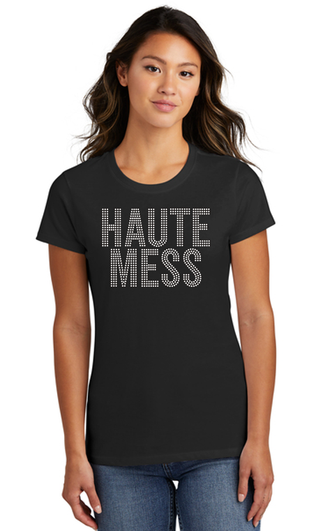 Haute Mess Bling Ladies Fit Crew