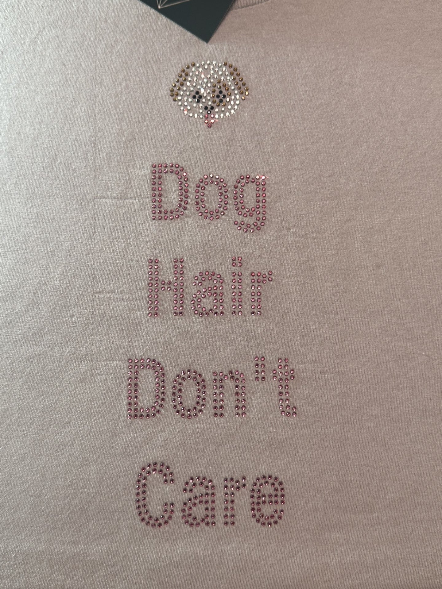 Dog Hair Don't Care Bling Unisex Crew