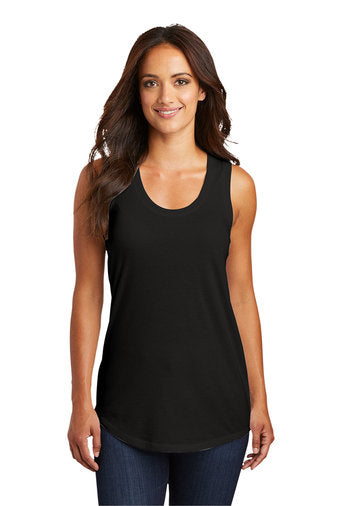 Barnyard Barbie Bling Tri Blend Racer Tank