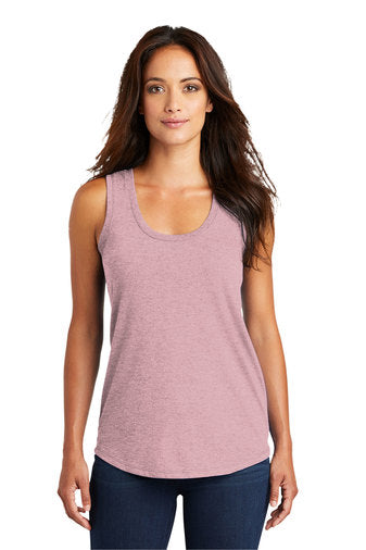 Barnyard Barbie Bling Tri Blend Racer Tank
