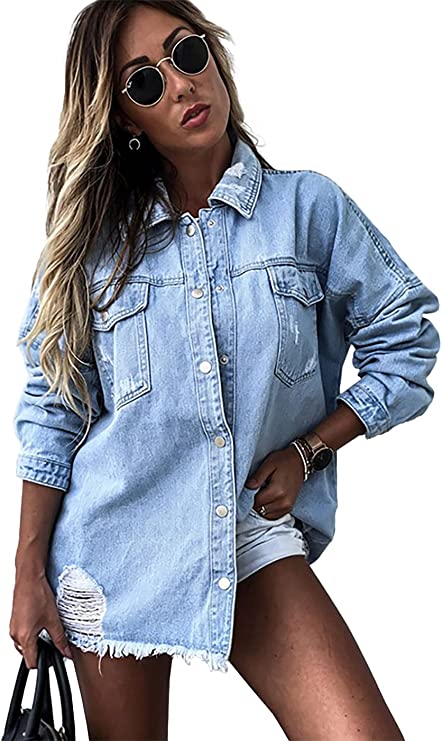 Rock N Roll Bling Black Denim Distressed Jacket