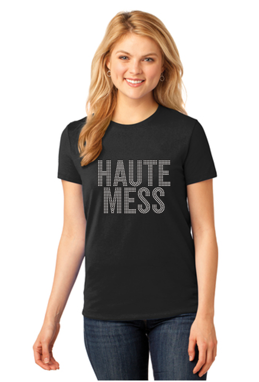 Haute Mess Bling Ladies Fit Crew