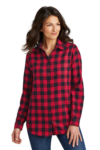 Bold Cross Bling Flannel Tunic