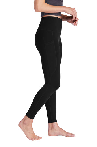 Blank overstock high waisted leggings with cell phone pocket