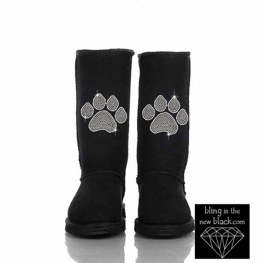 Bling Paw Print Ugg Classic Tall Women’s Boot