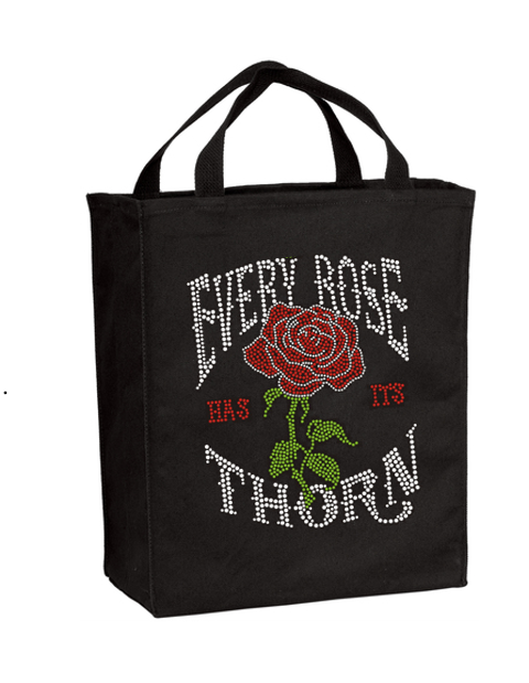 Every Rose Bling Grocery Tote