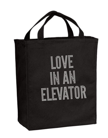 Love In An Elevator Bling Grocery Tote