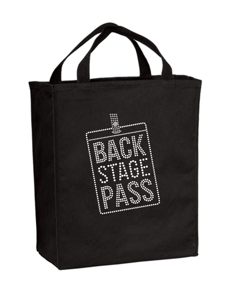 Back Stage Pass Bling Grocery Tote
