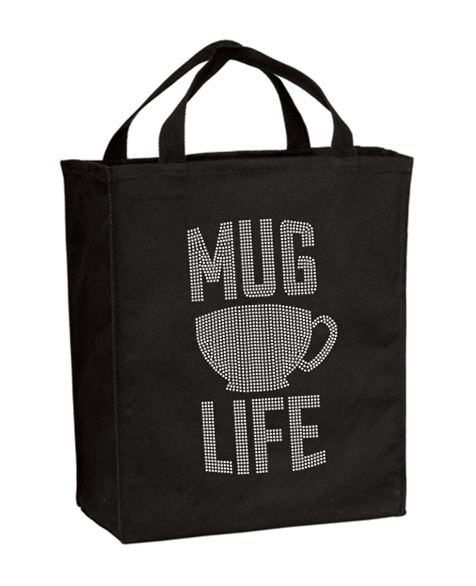 Mug Life Bling Grocery Tote