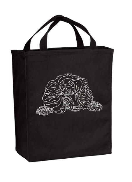 Poodle Bling Grocery Tote