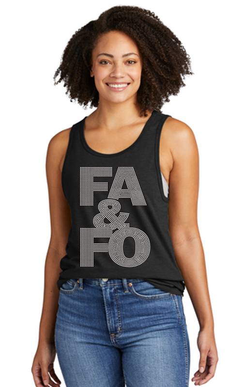 FA & FO Unisex Organic Cotton Bling Relaxed Tank