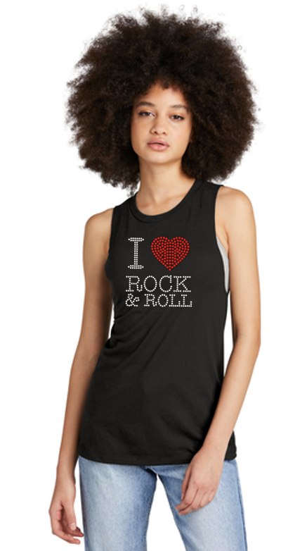 I Love Rock & Roll Bling Festival Tank
