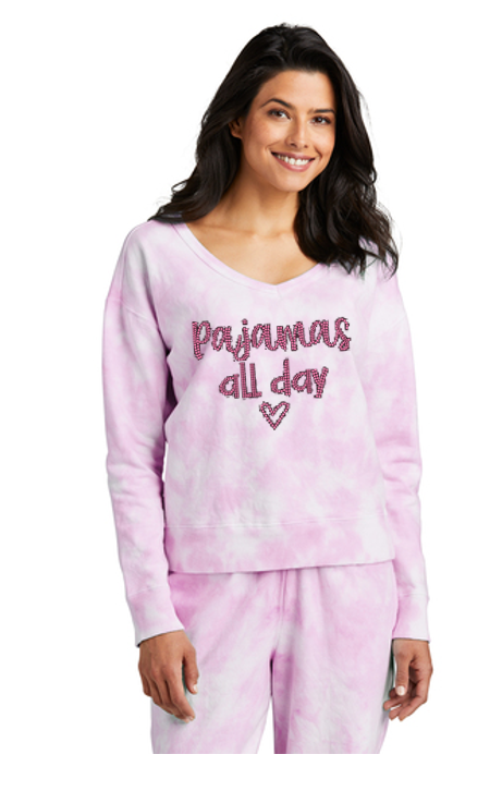 Pajamas All Day Bling Cloud Beach Wash Fleece Tracksuit
