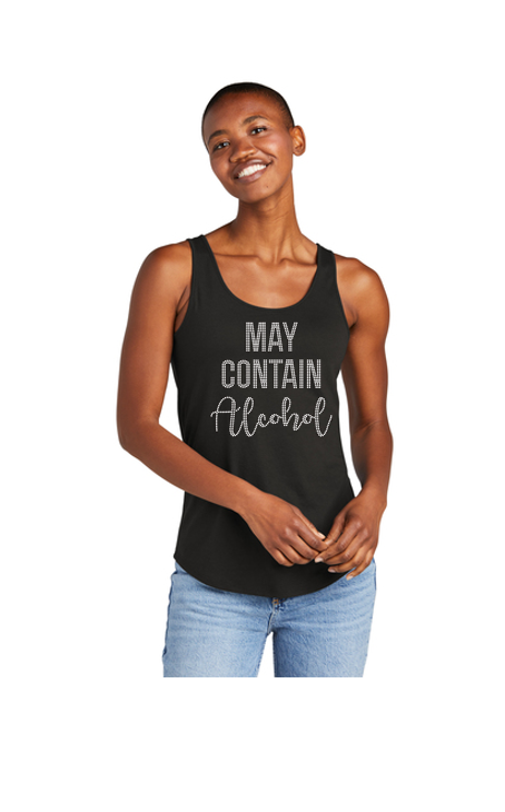May Contain Alchohol Roll Bling Relaxed Tank