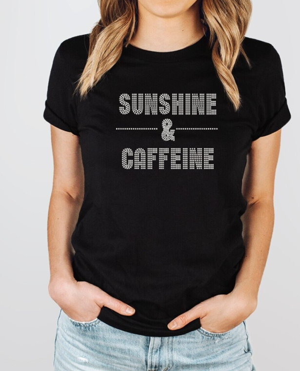 Sunshine & Caffeine Bling Unisex Crew