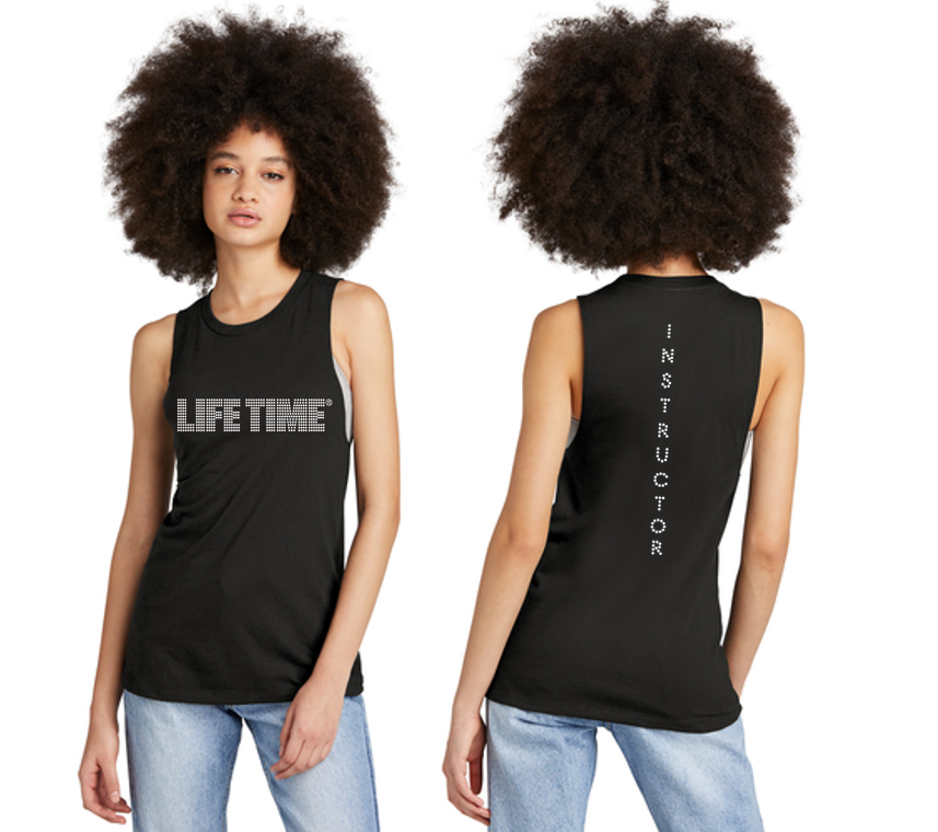 Instructor Lifetime Bling Muscle Tank