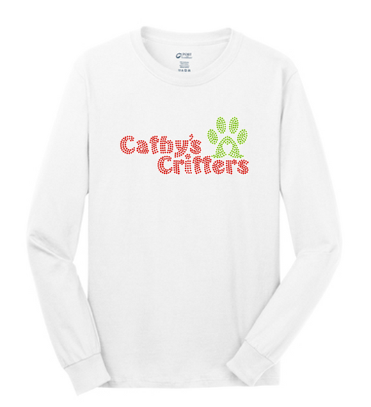 Cathy's Critters Bling Unisex  Long Sleeve Crew