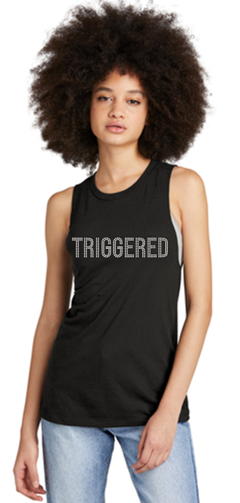 TRIGGERED Bling Muscle Tank