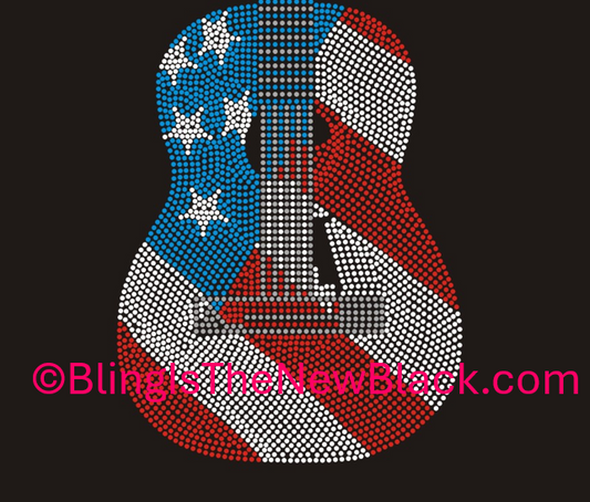 USA Flag Guitar