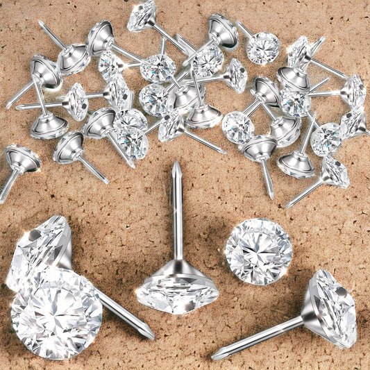 Diamond Crystal Push Pins (dozen)