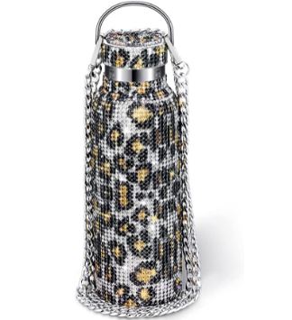 Bling Stainless Steel Water Bottle With Chain 500ml/25oz