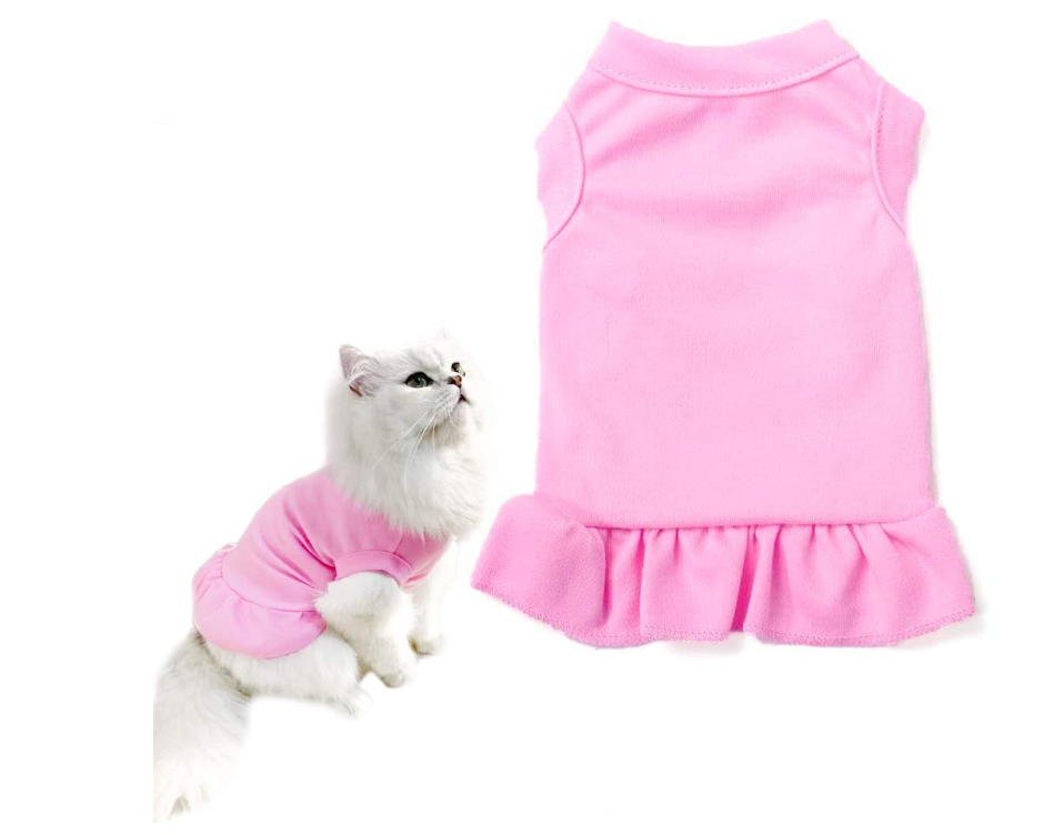 Pink Lightning Pet Apparel Little Thumbelina Girl Pink/Yellow Design