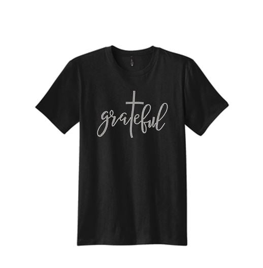 Grateful Cross Bling Unisex Crew