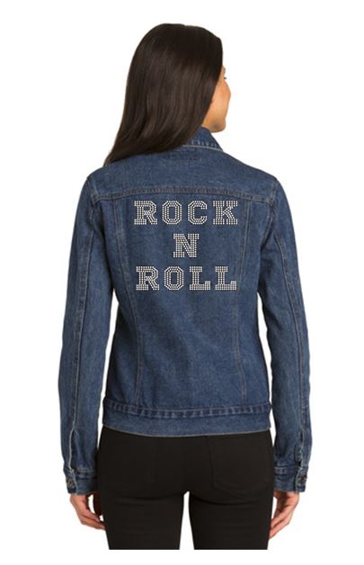 Rock N Roll Bling Ladies Denim Jacket
