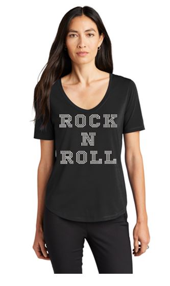 Rock N Roll NEW STYLE ALERT Stretch Jersey Relaxed Scoop w Longer Sleeve